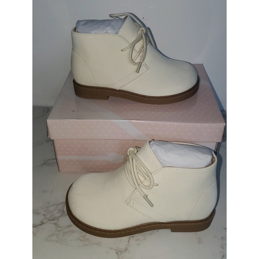 VeraKumo Infant/Toddler 10 Boy/Girl First Walker Oxfords White
